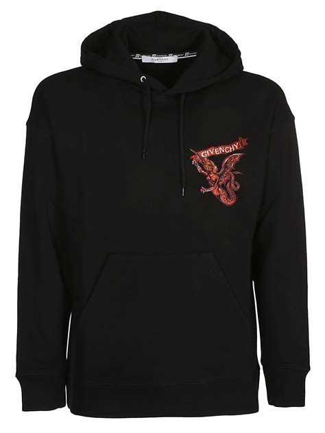 givenchy hoodie dragon head embroidered|givenchy sweatshirt fleece.